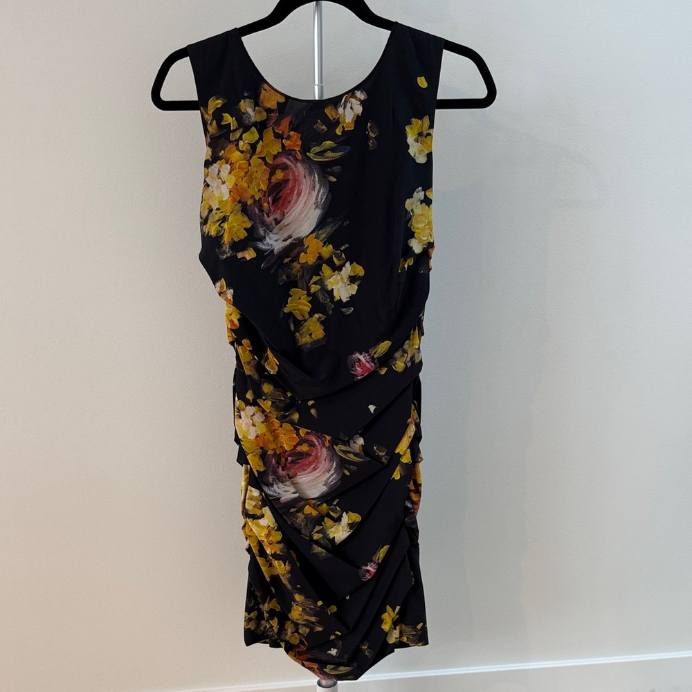 Dolce & Gabbana Black Floral Dress sz 42
